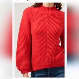 Sugarlips red sweater, size medium like new